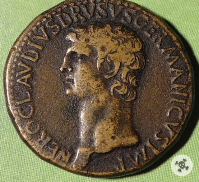 Nero Claudio Druso sesterzio 41-50 d.C. (Roma)