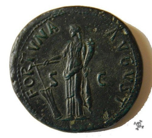 Nerva sesterzio FORTVNA 97 d.C. (Roma)